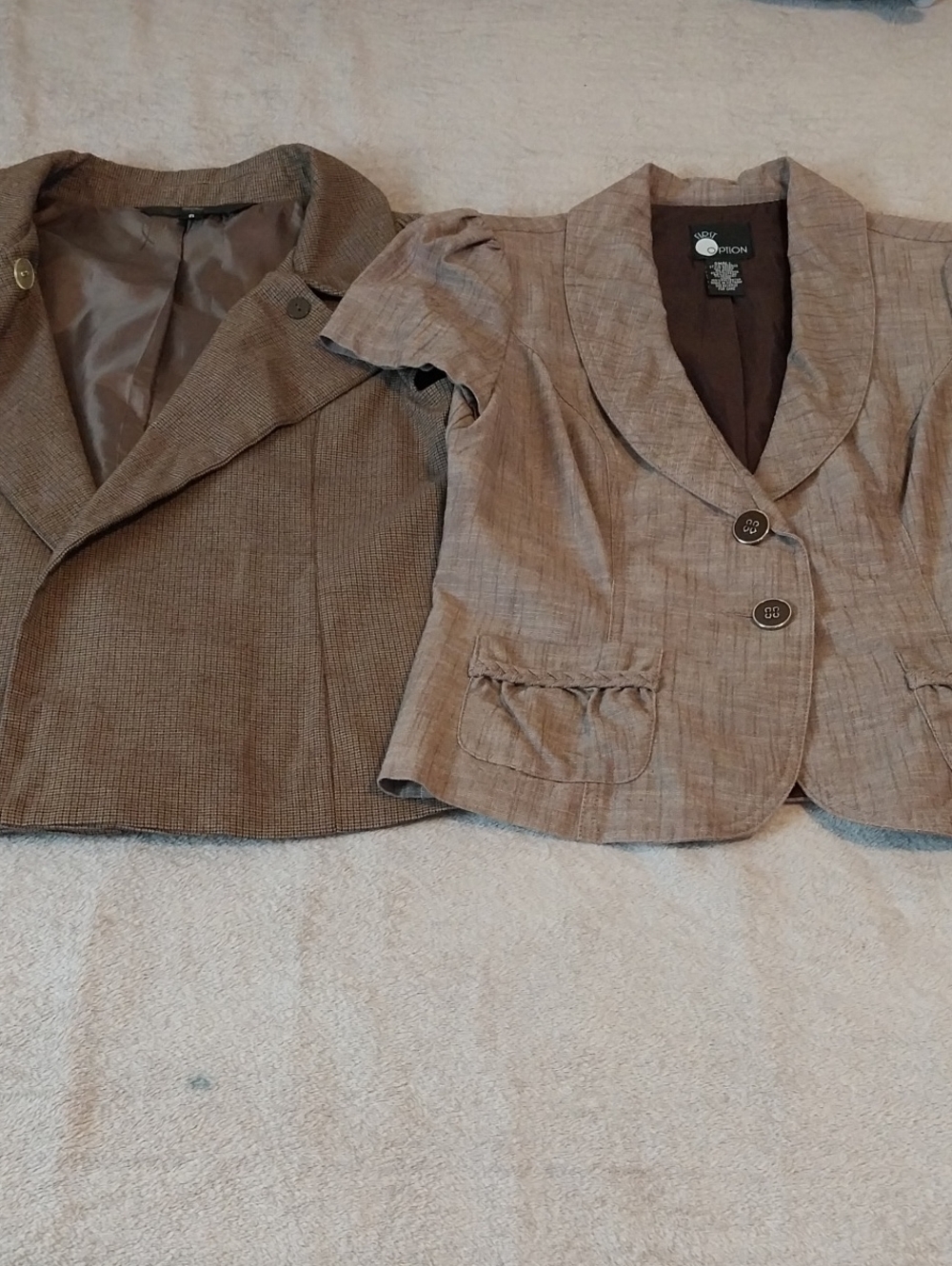 Mossimo Supply Co. Short Taupe Blazer Jacket